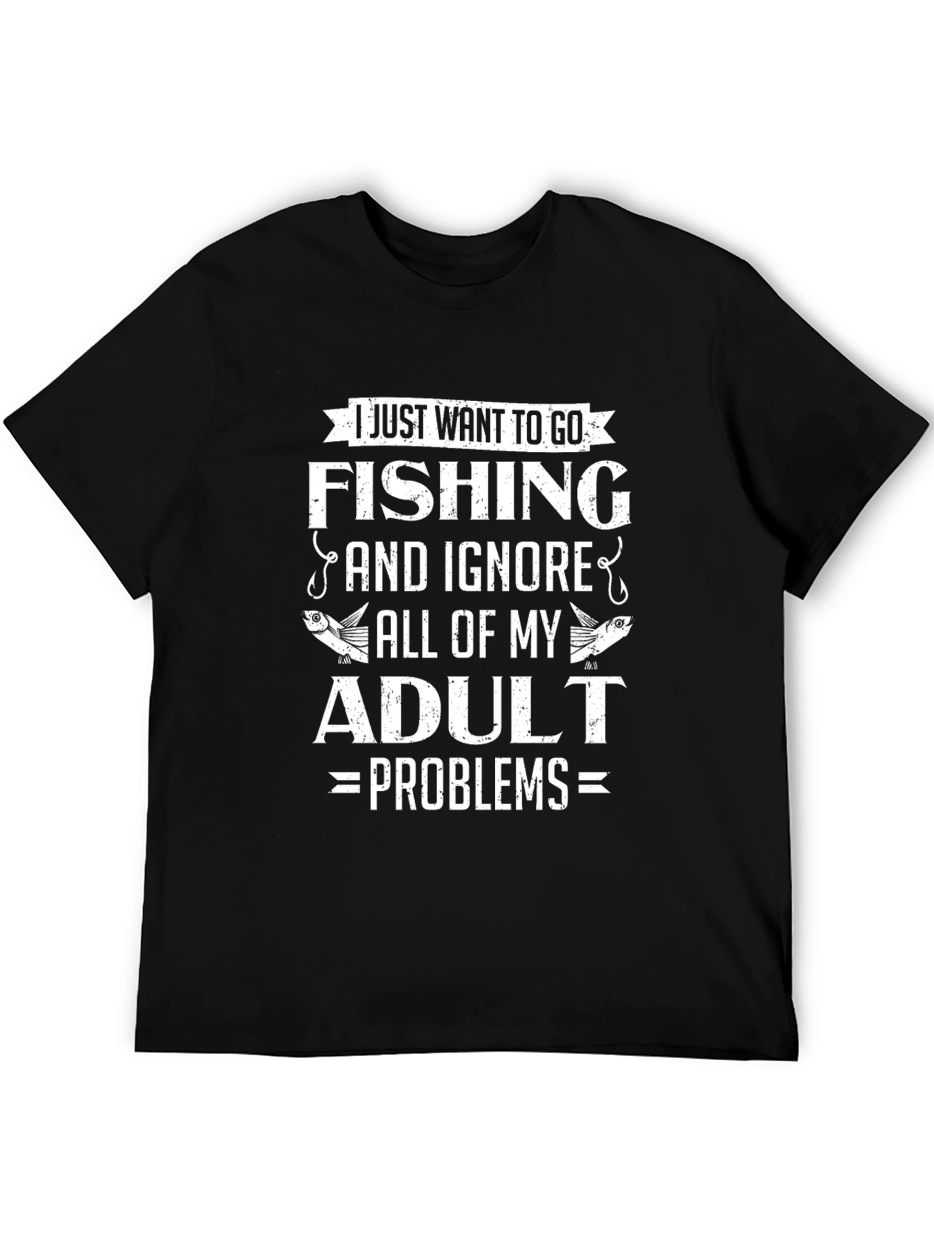 Funny Fishing T-Shirt - Adult Problems Tee