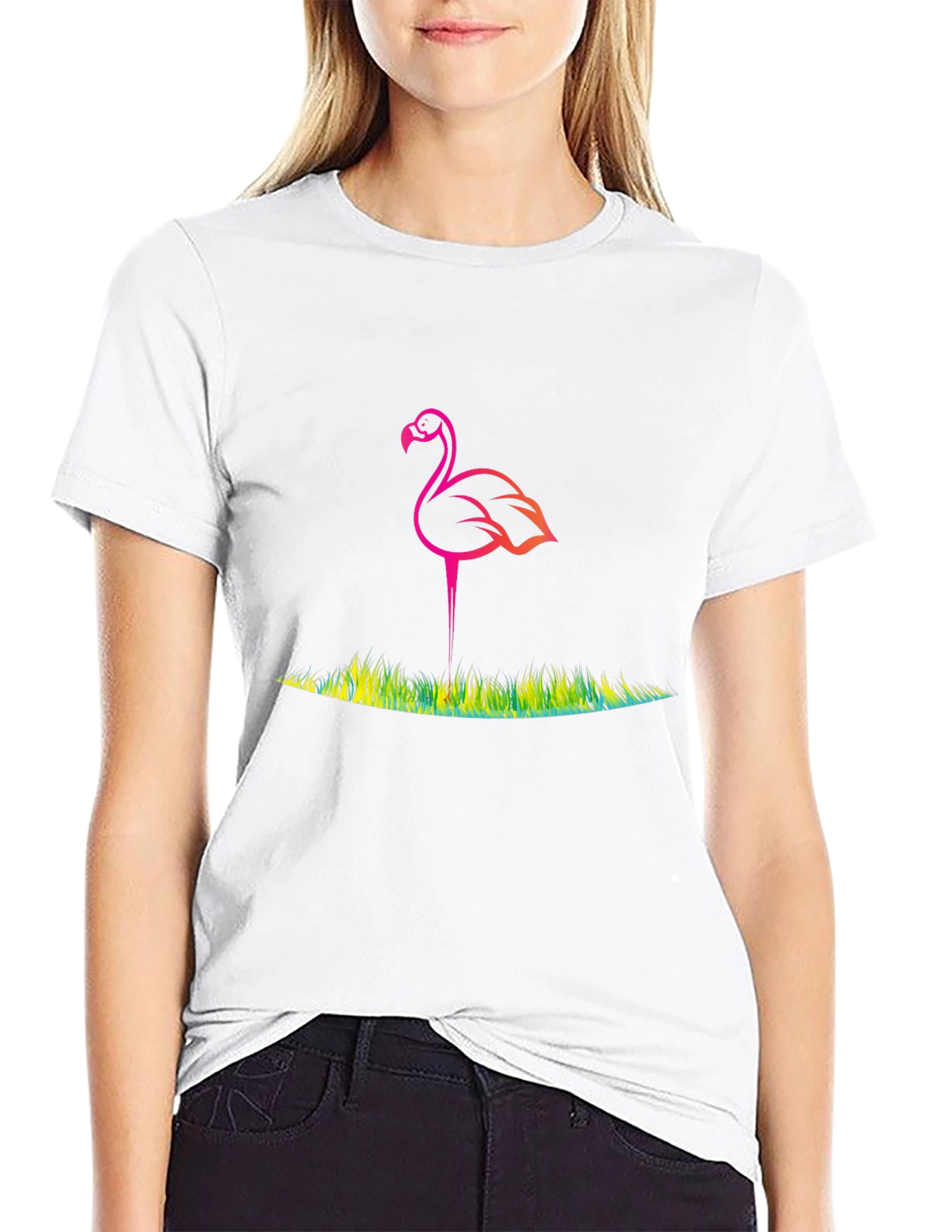 Vibrant Flamingo Graphic Tee - Stylish & Unique