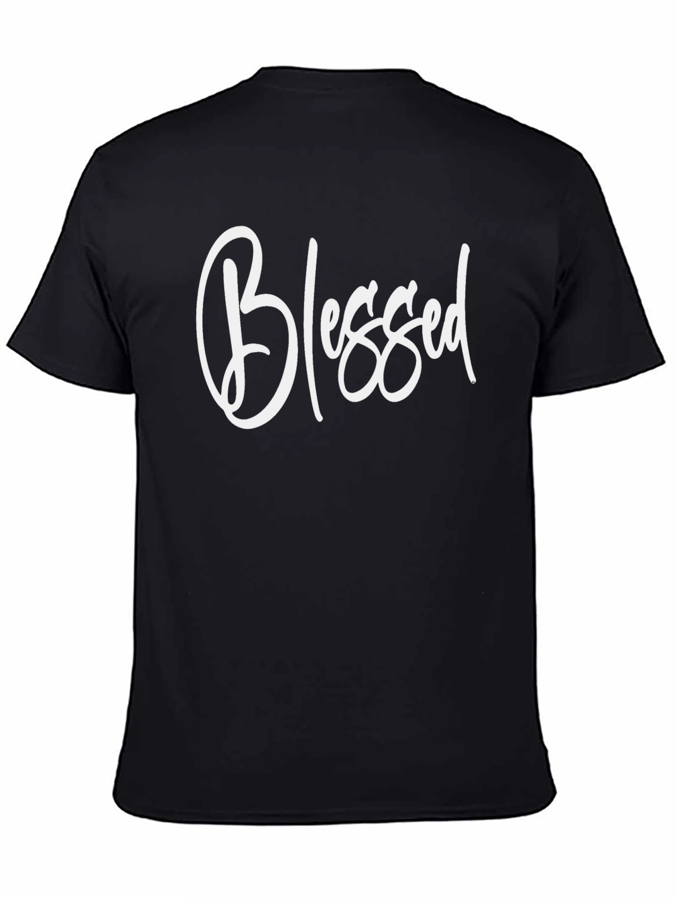 Blessed Black Tee - Stylish Graphic T-Shirt