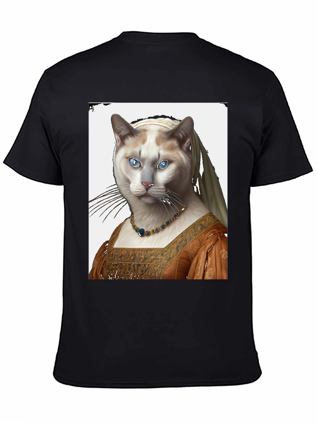 Cat with Pearl Earring T-Shirt