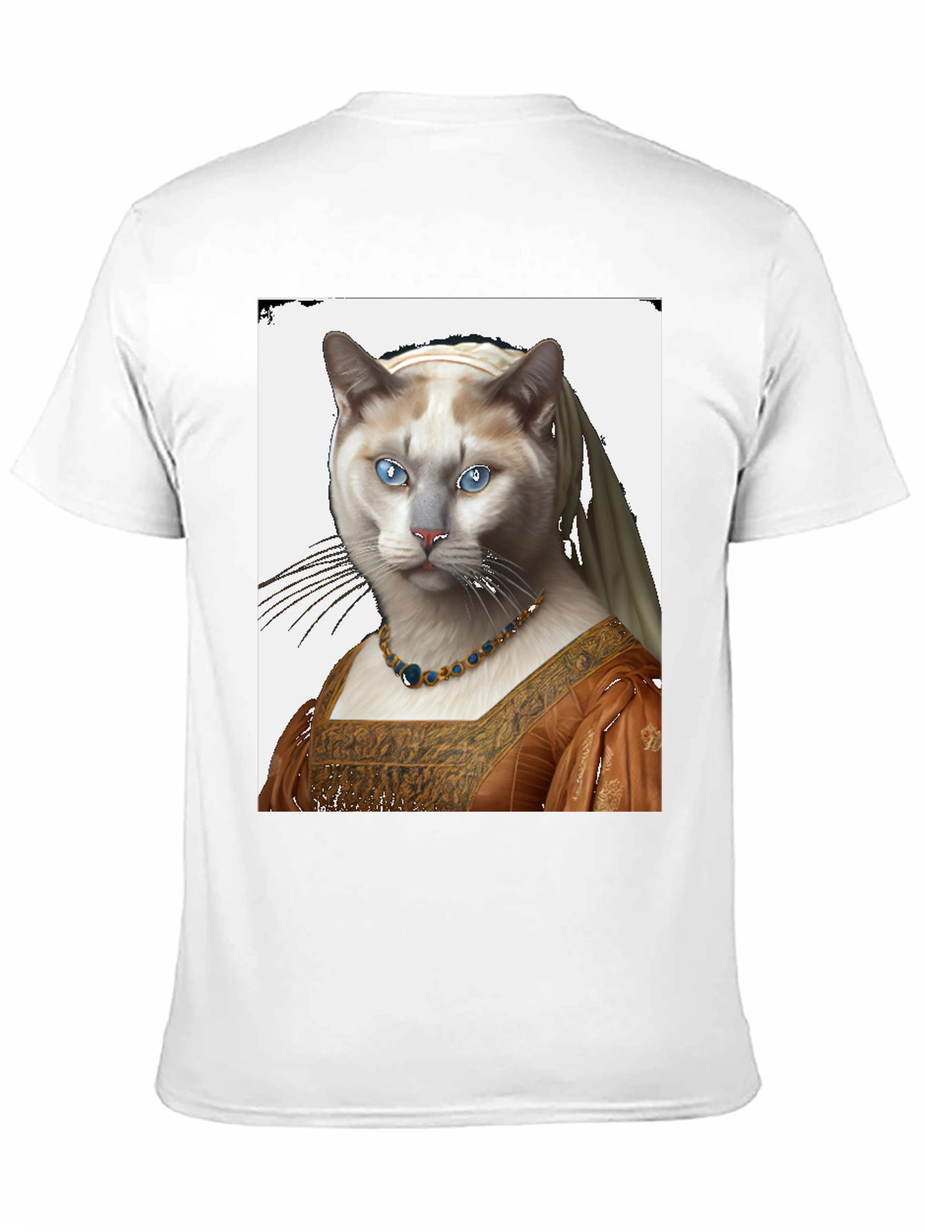 Cat with Pearl Earring T-Shirt