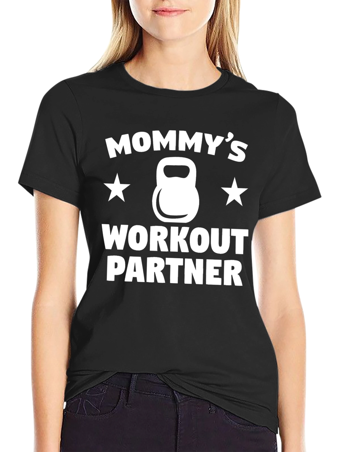 Mommys Workout Partner Graphic T-Shirt
