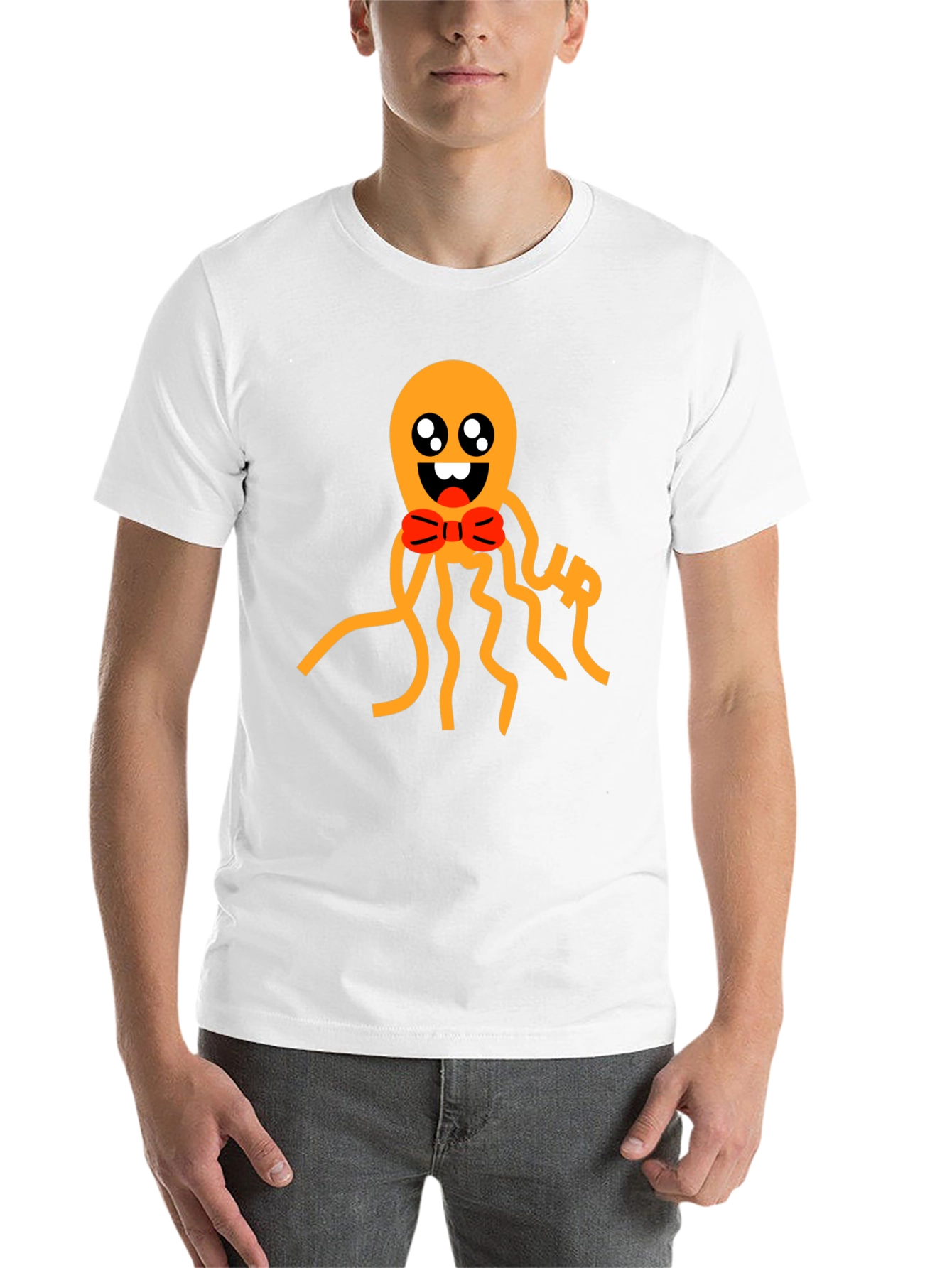 Cute Octopus Graphic Tee - Black Cotton Shirt