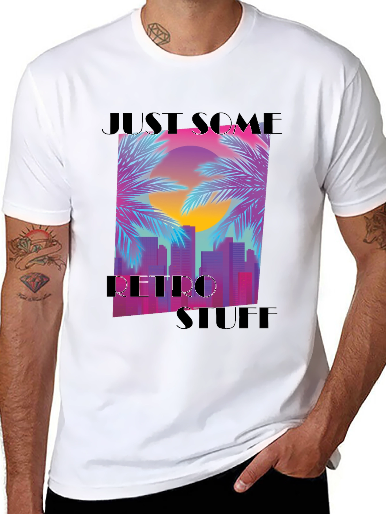 Retro Sunset Graphic T-Shirt - Casual Comfort