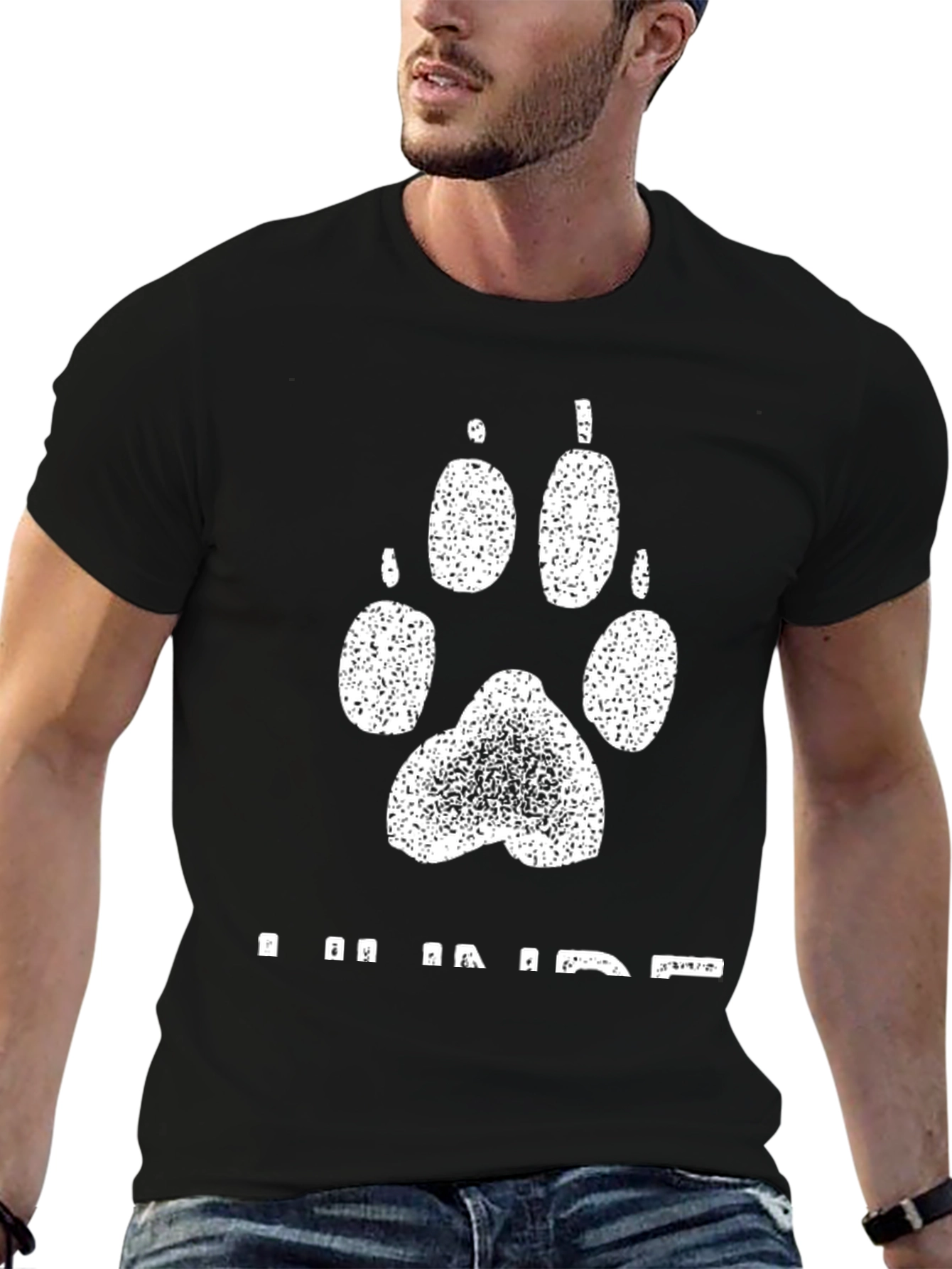 Paw Print Graphic T-Shirt - I Am Paw-some!
