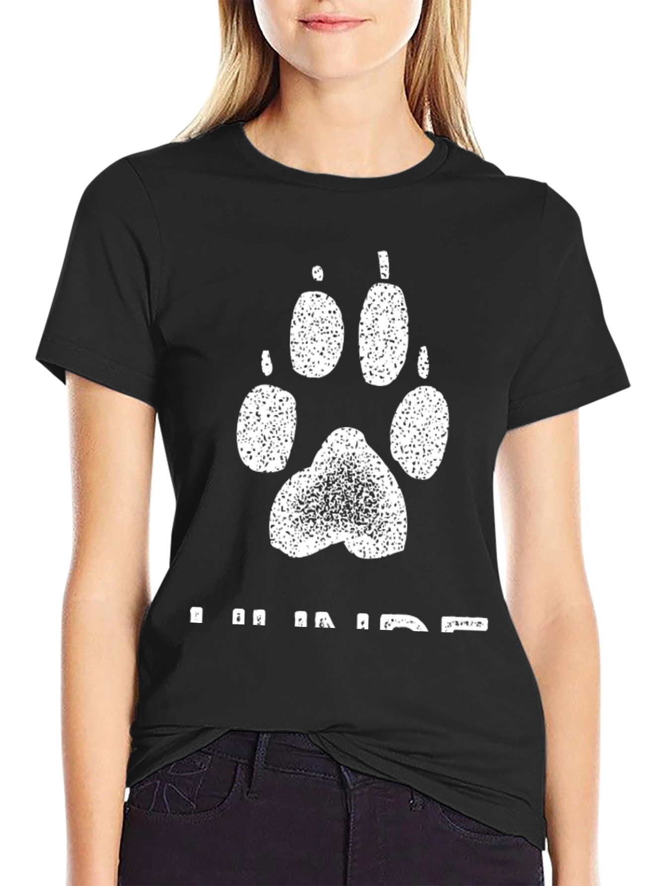 Paw Print Graphic T-Shirt - I Am Paw-some!