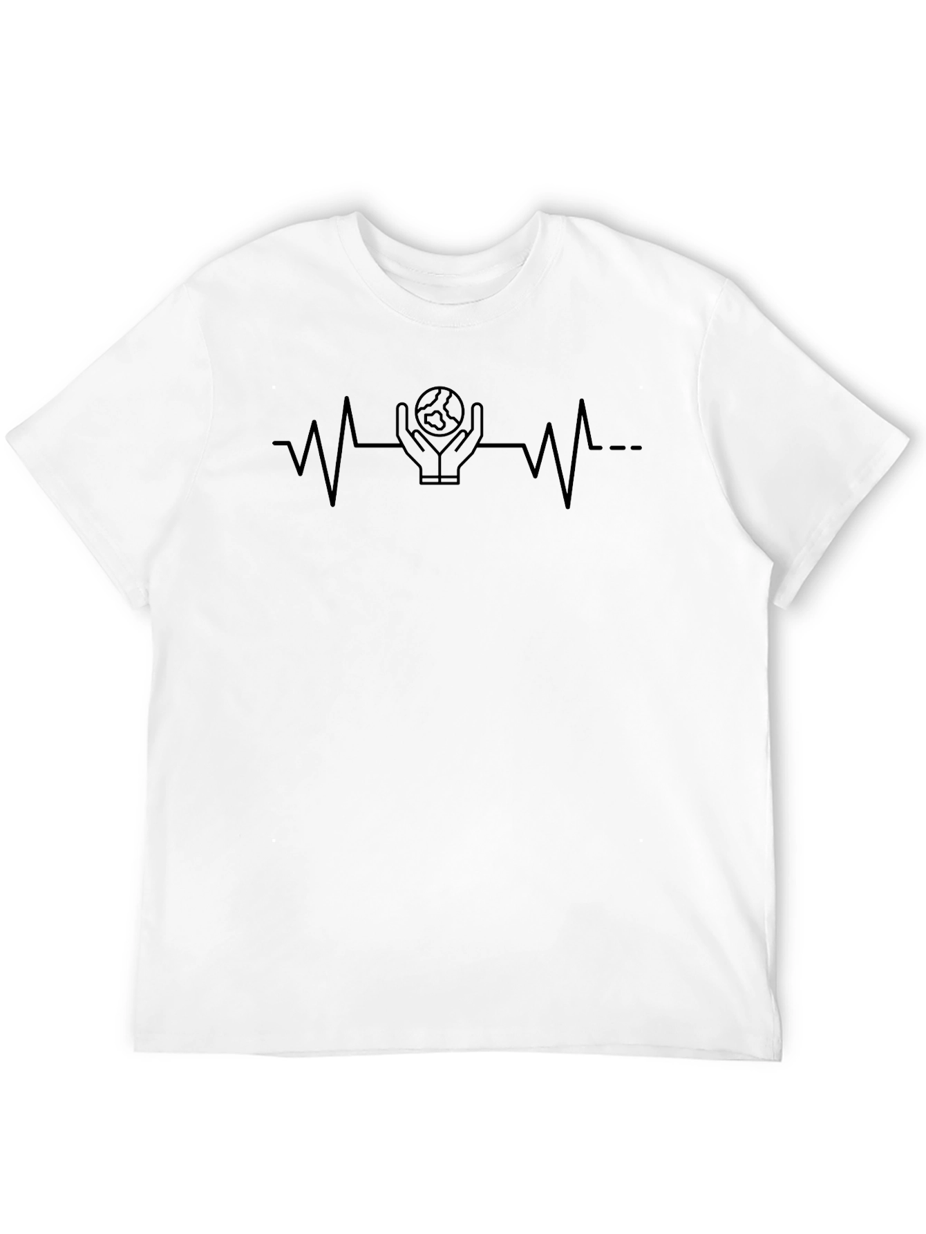 Earth Heartbeat Graphic Tee - Save Our Planet