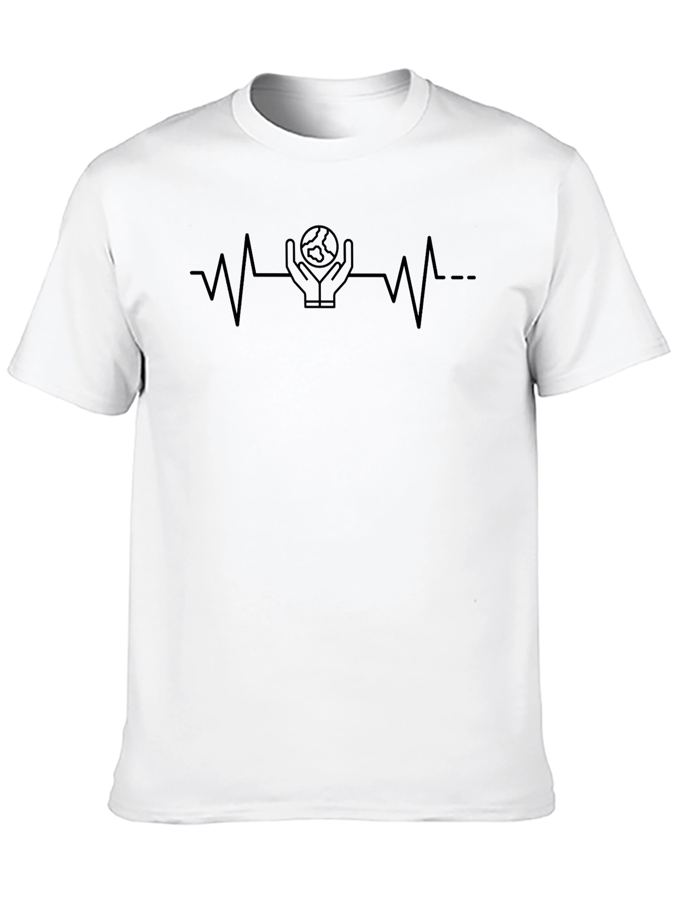Earth Heartbeat Graphic Tee - Save Our Planet