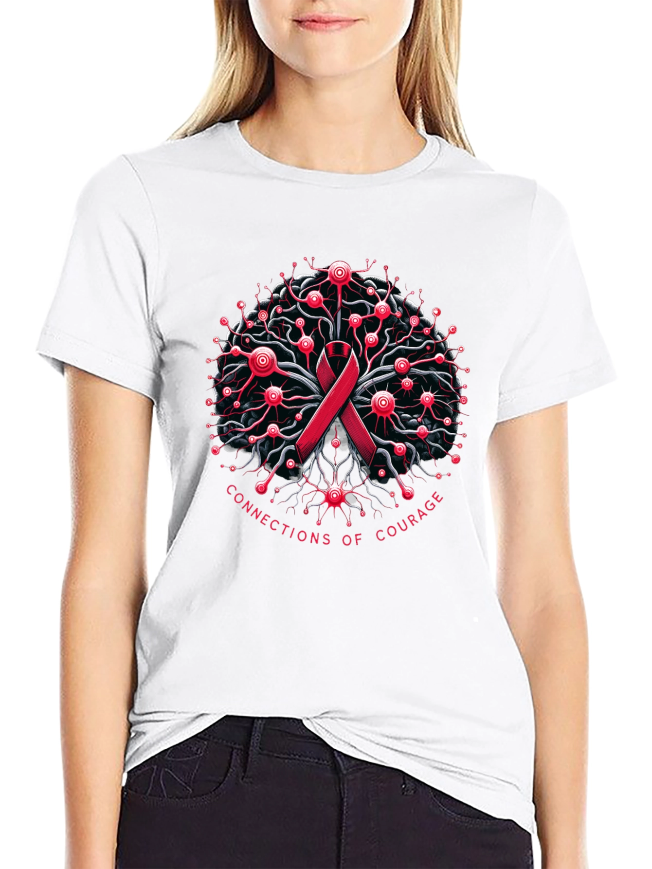 Connections of Courage Awareness T-Shirt