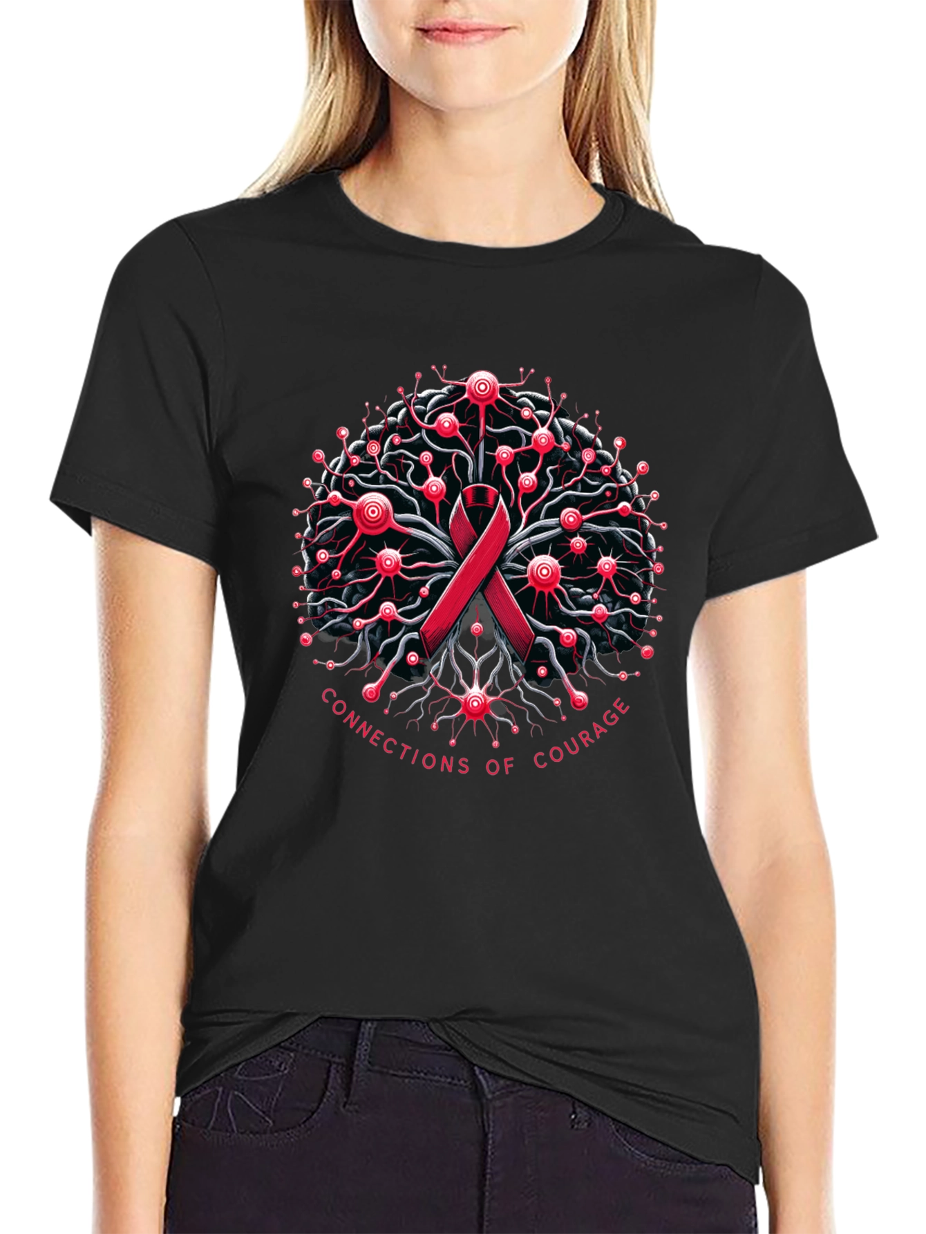 Connections of Courage Awareness T-Shirt