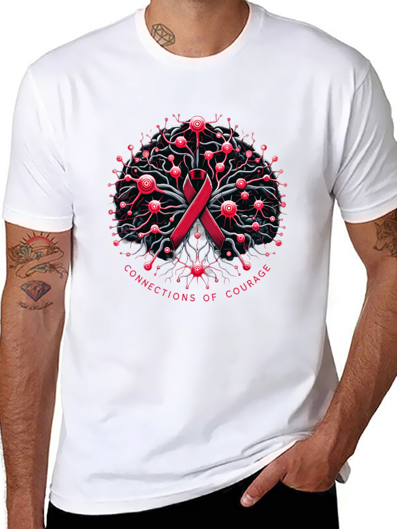 Connections of Courage Awareness T-Shirt