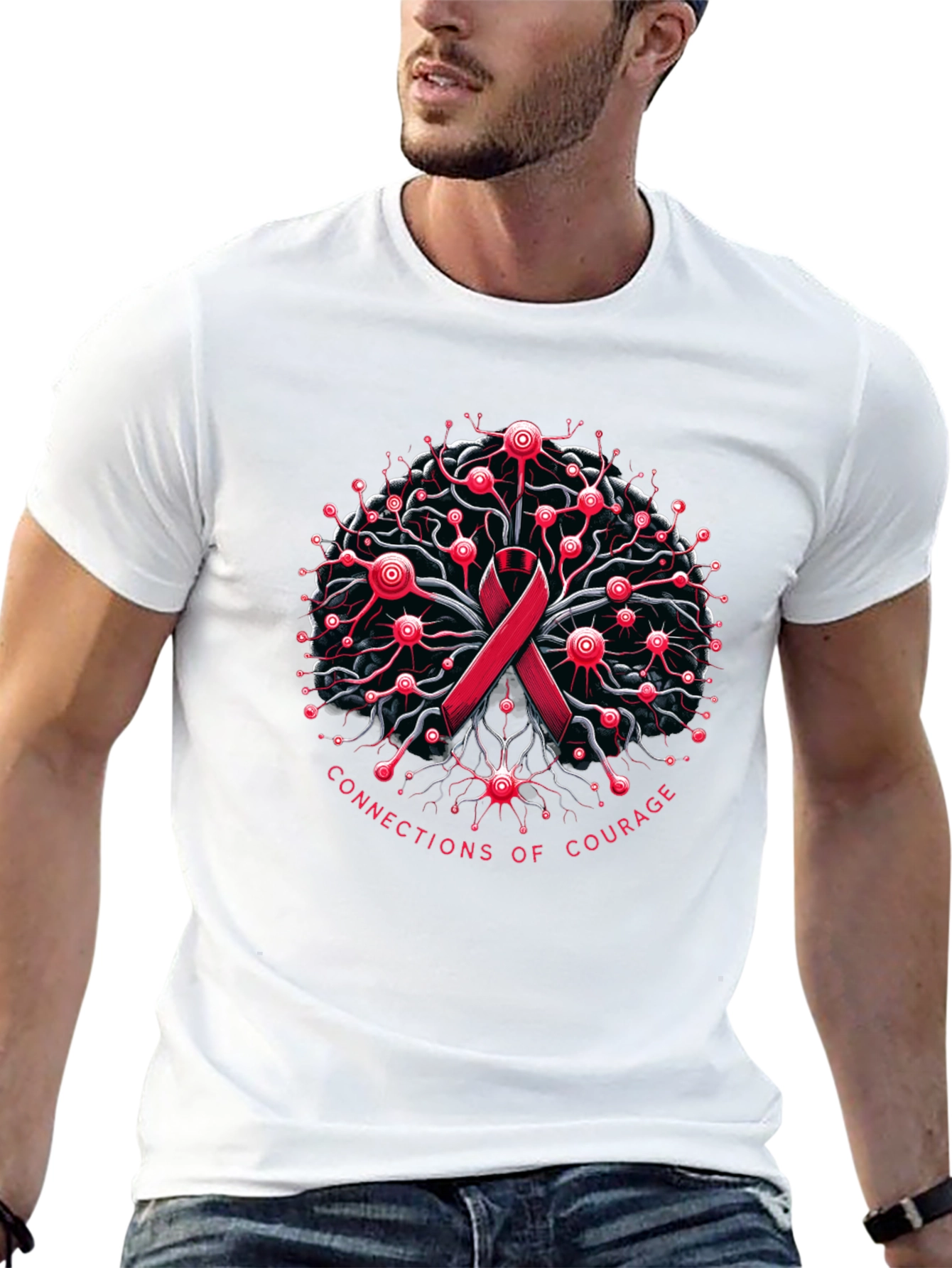 Connections of Courage Awareness T-Shirt