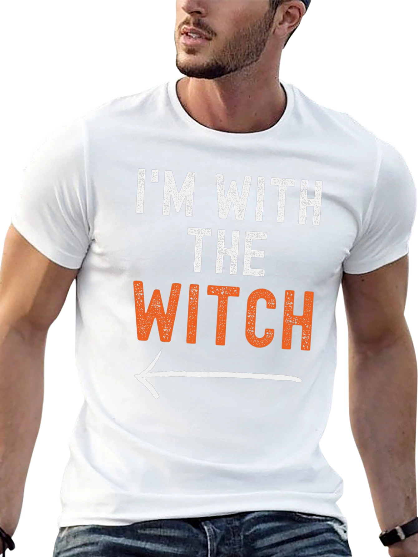 Im With The Witch Halloween T-Shirt