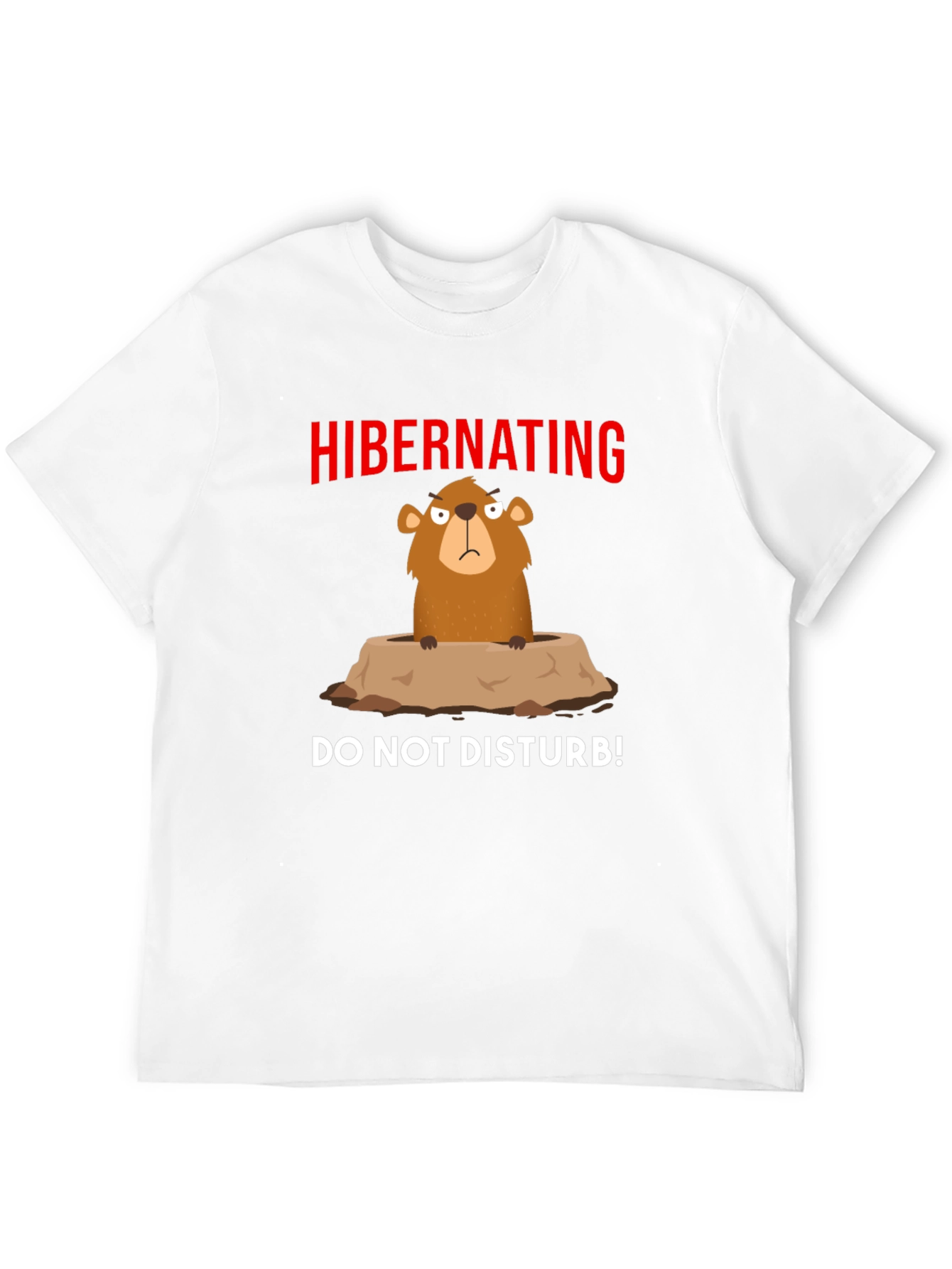 Hibernating Groundhog T-Shirt - Do Not Disturb