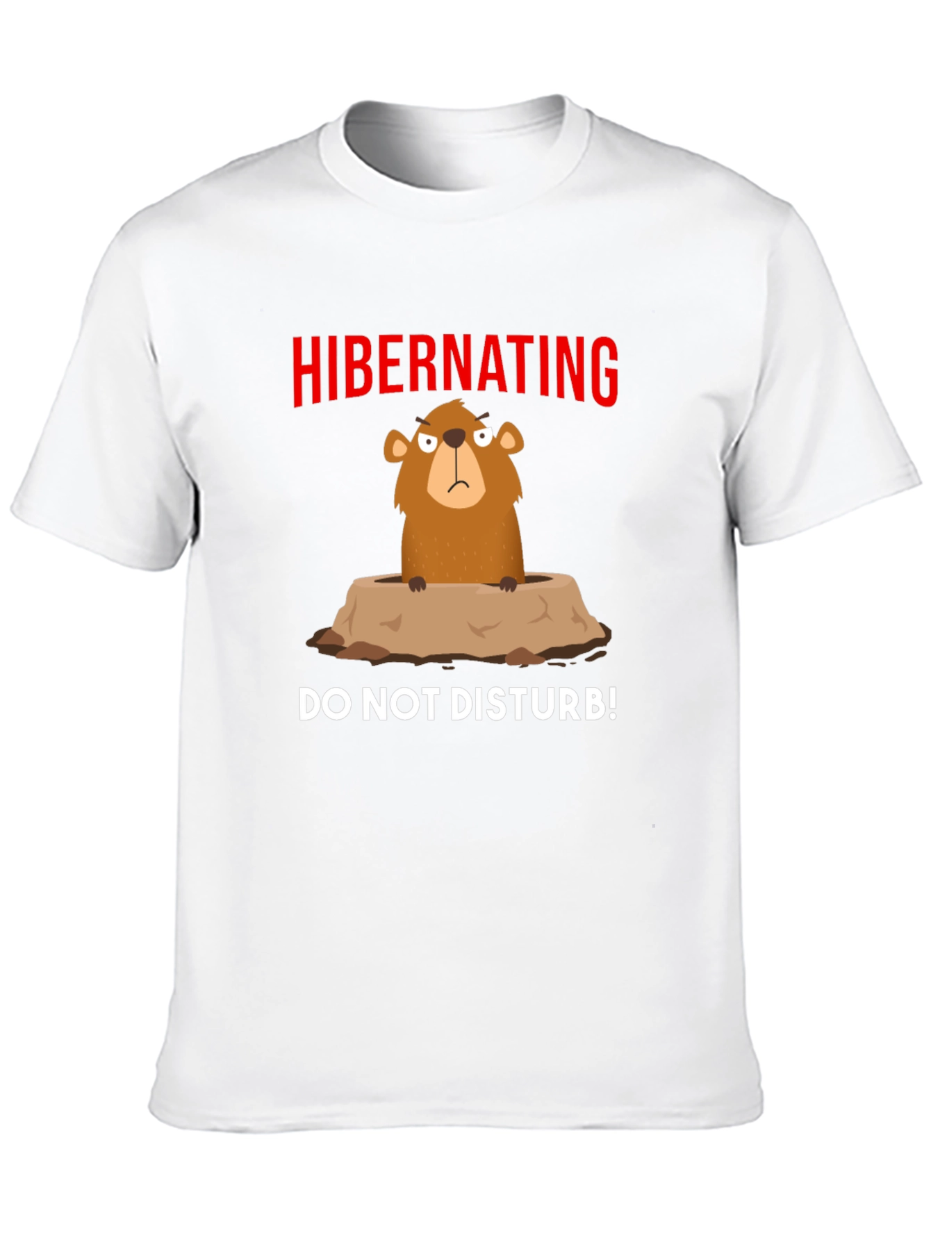Hibernating Groundhog T-Shirt - Do Not Disturb