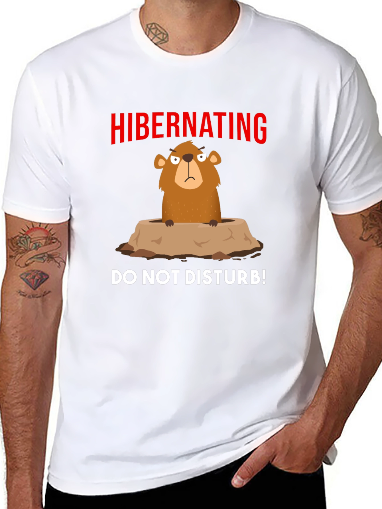Hibernating Groundhog T-Shirt - Do Not Disturb