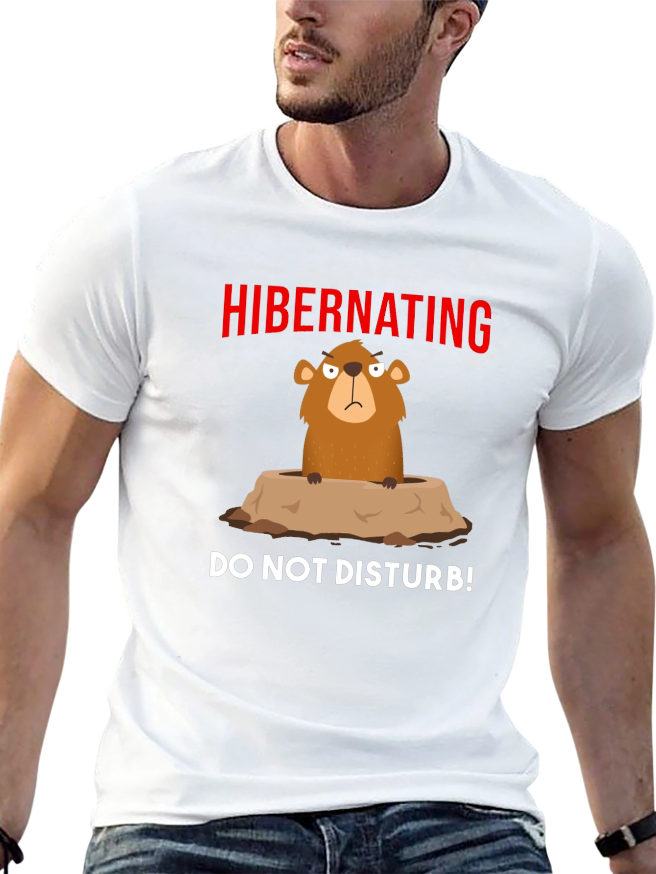 Hibernating Groundhog T-Shirt - Do Not Disturb