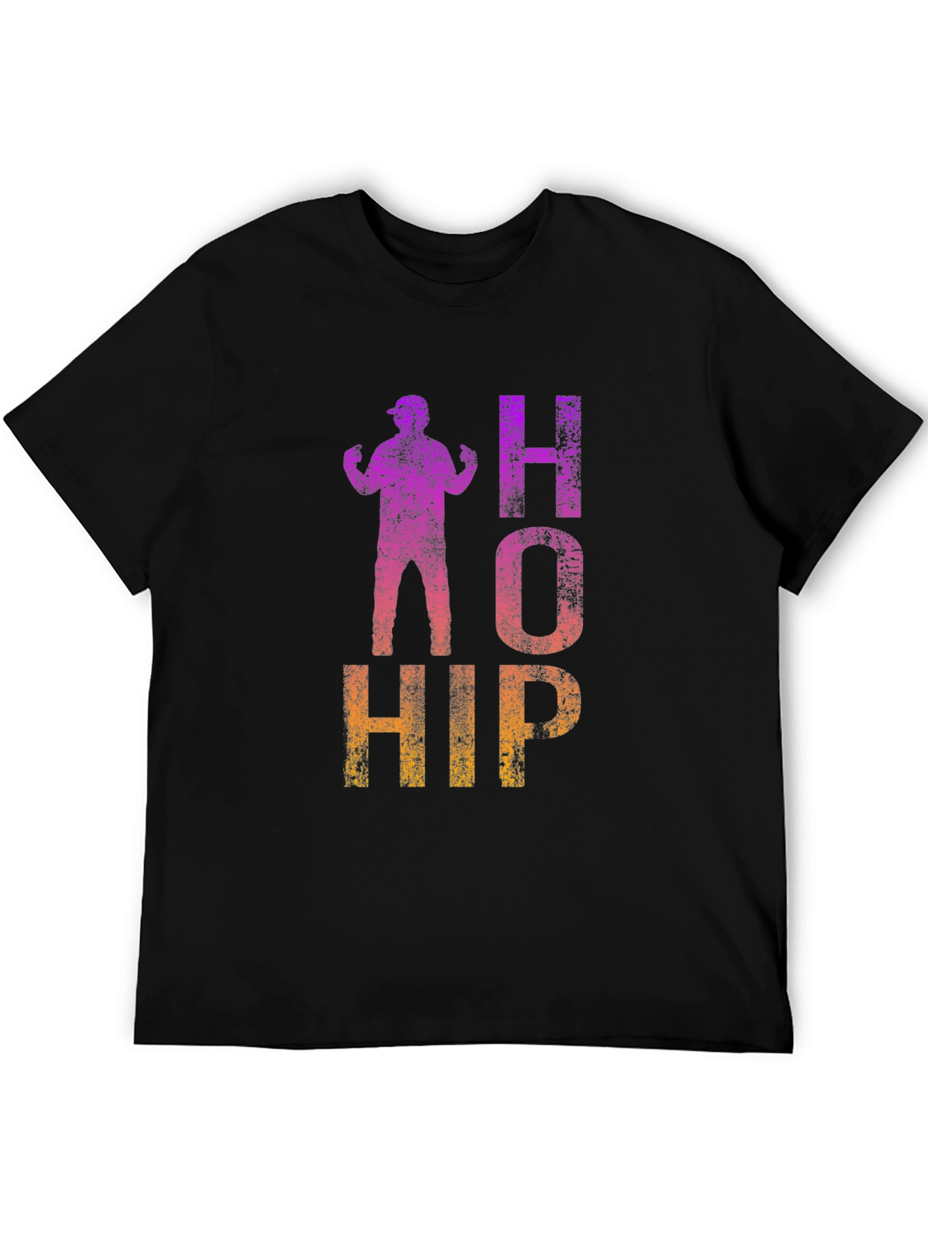 Retro HOHIP Graphic Tee - Black
