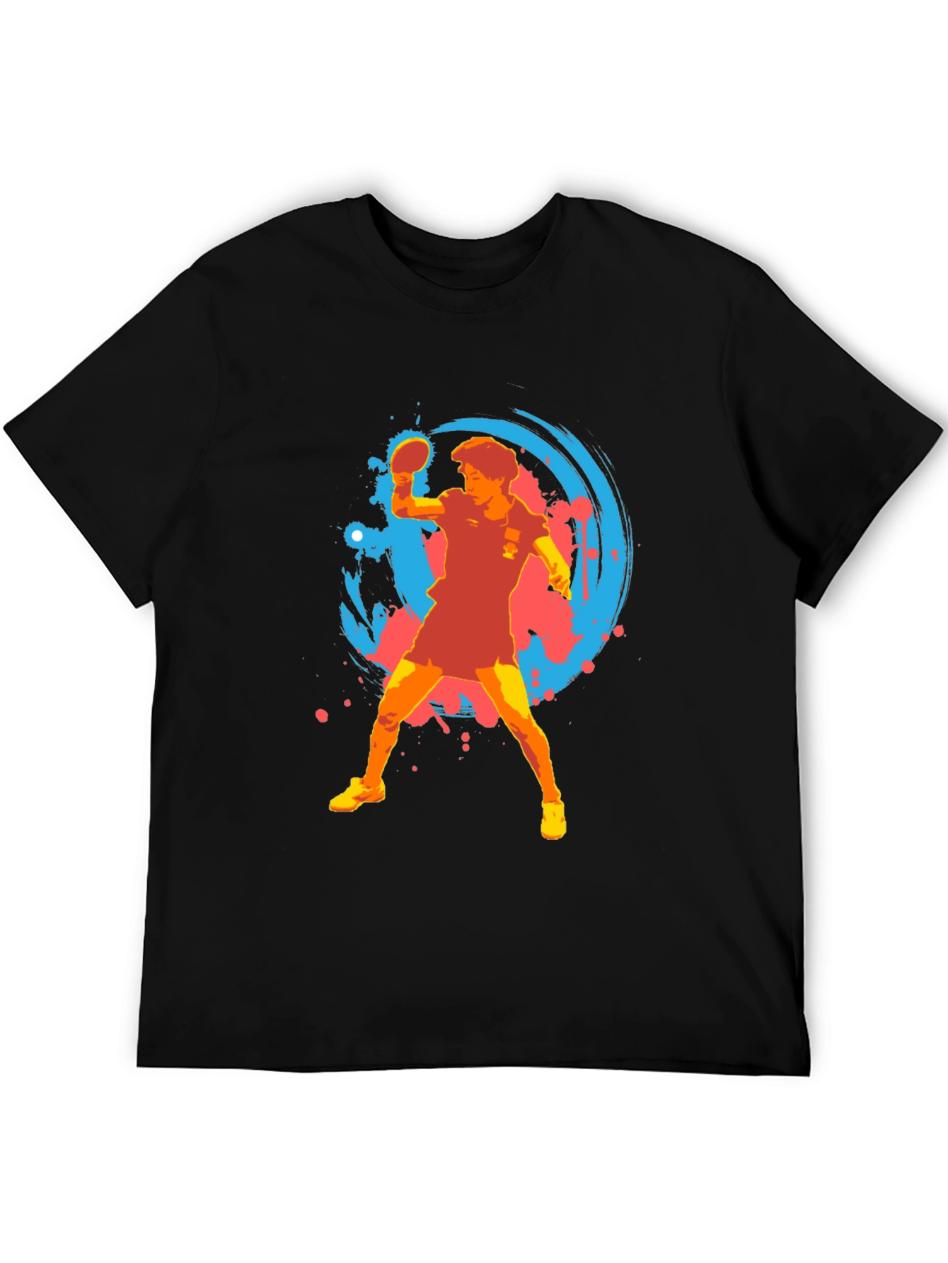 Table Tennis Player Graphic T-Shirt