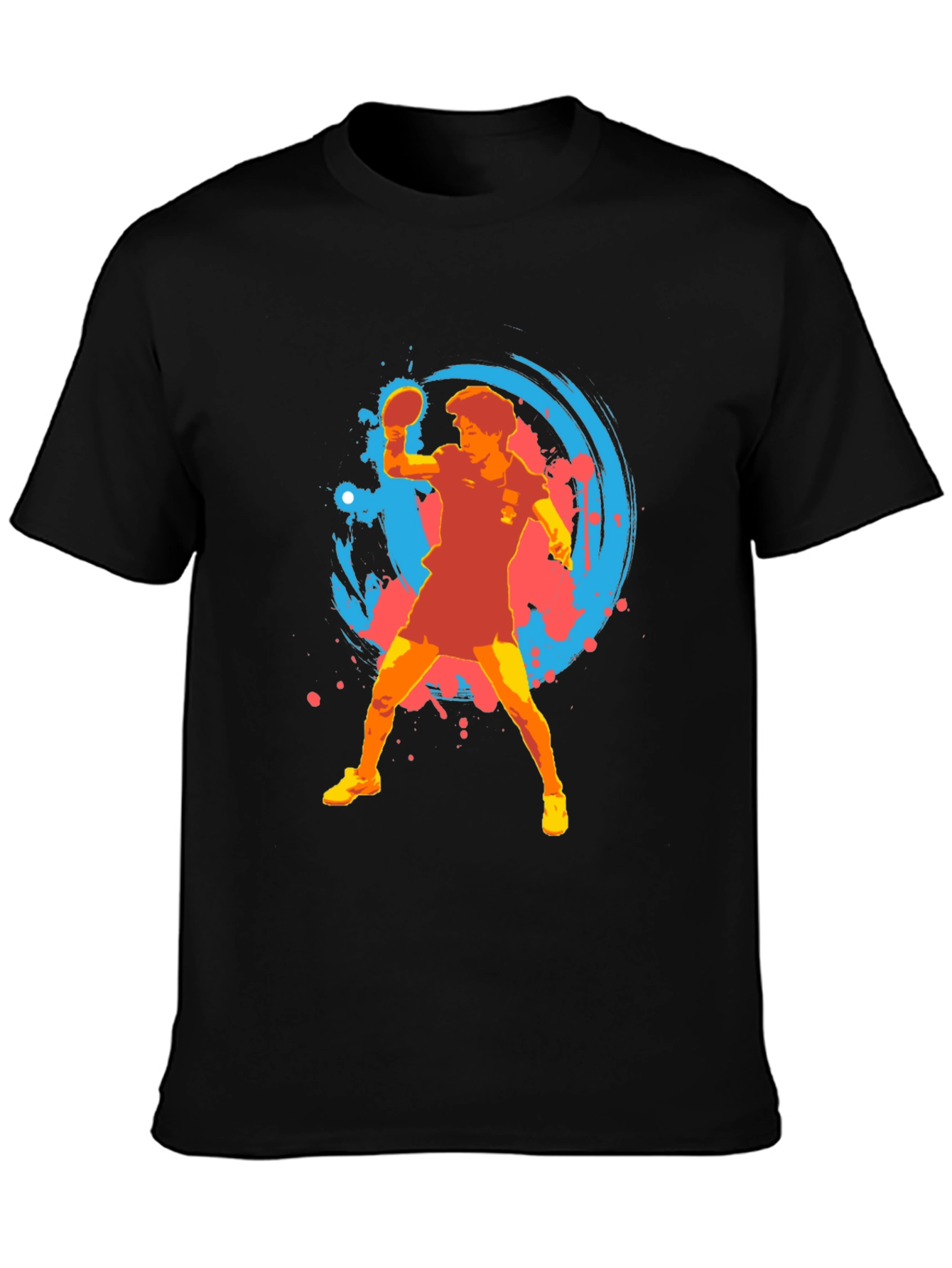 Table Tennis Player Graphic T-Shirt