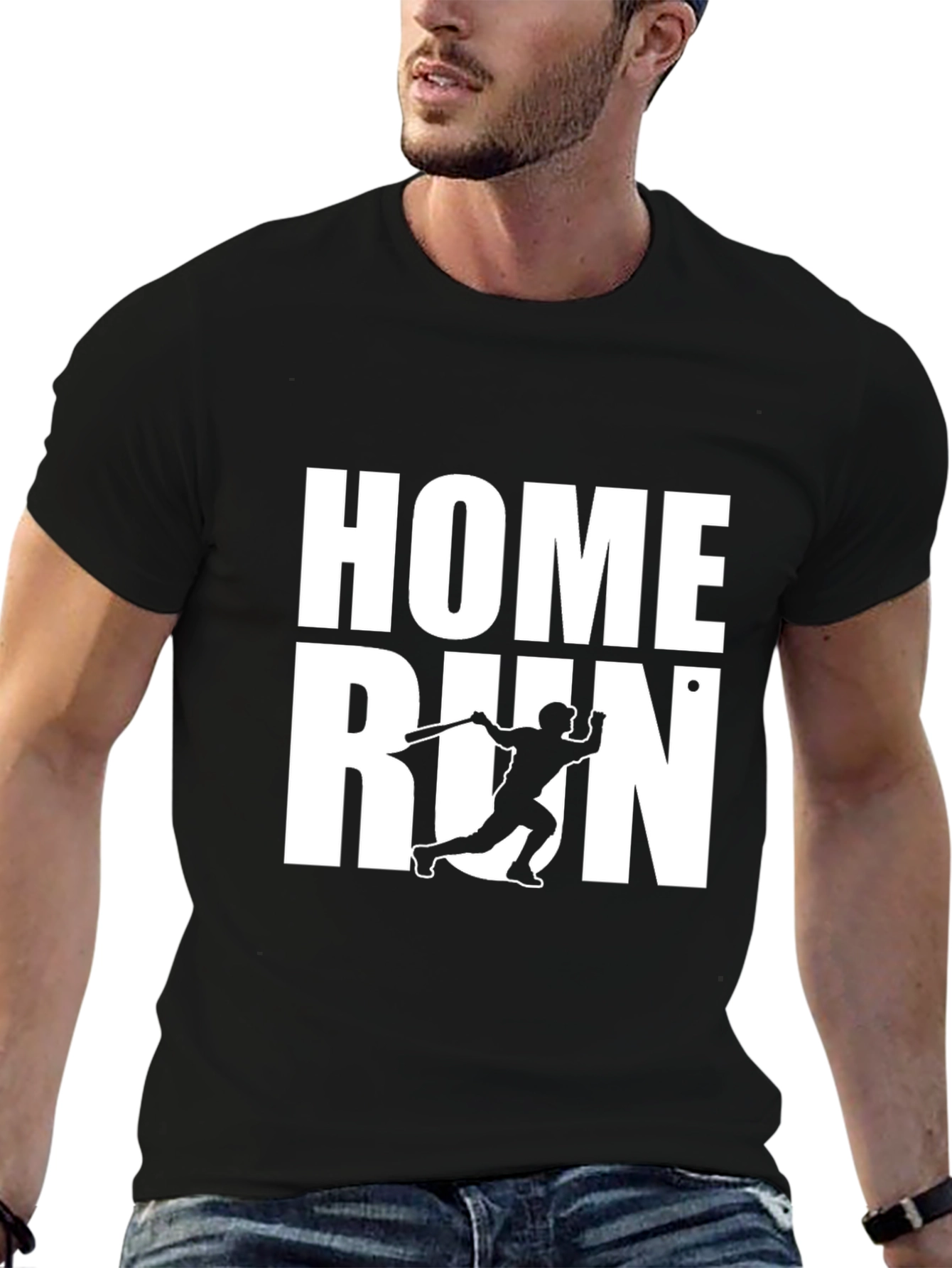 Home Run Baseball Graphic T-Shirt