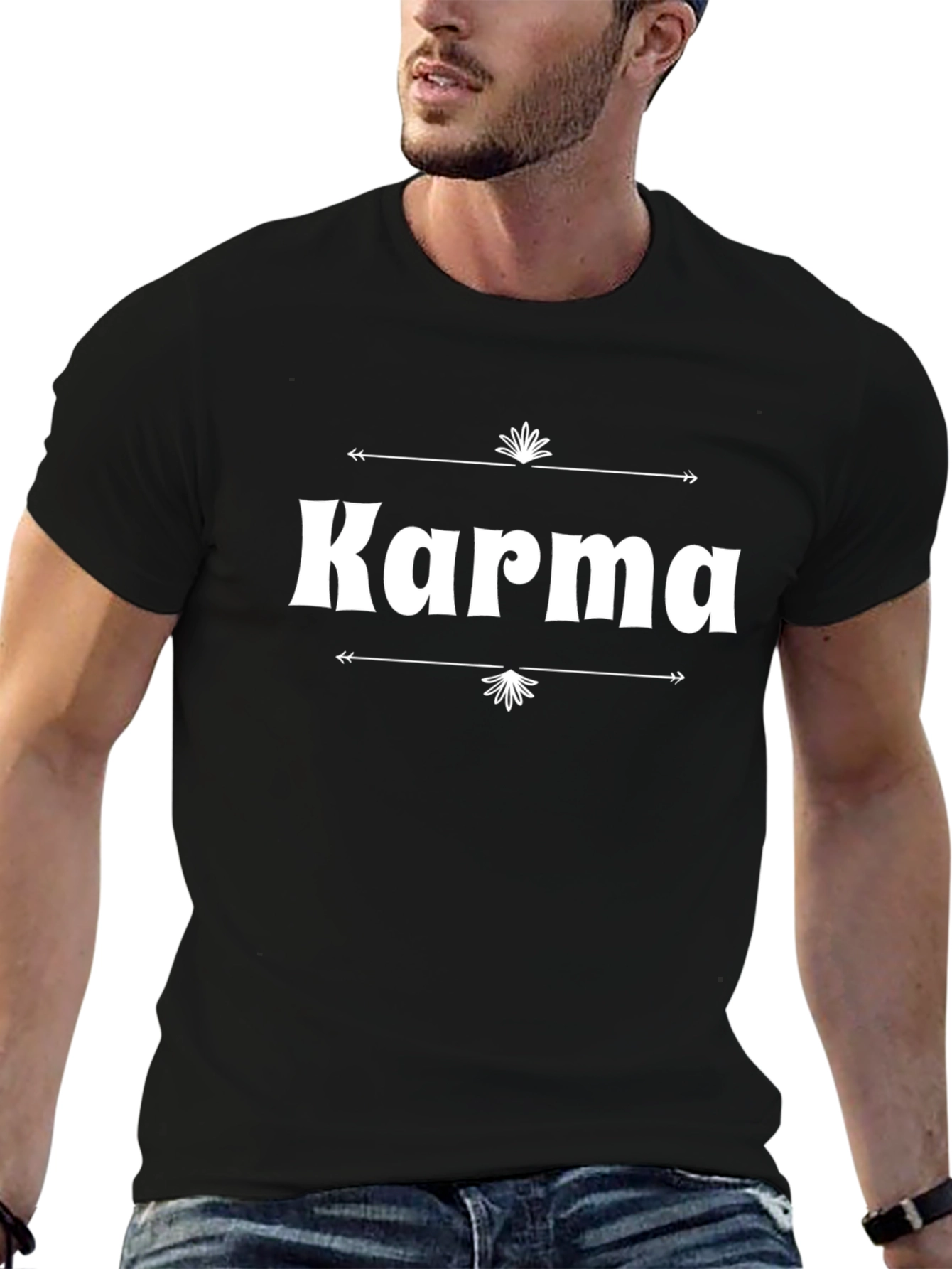 Karma Graphic Tee - Black