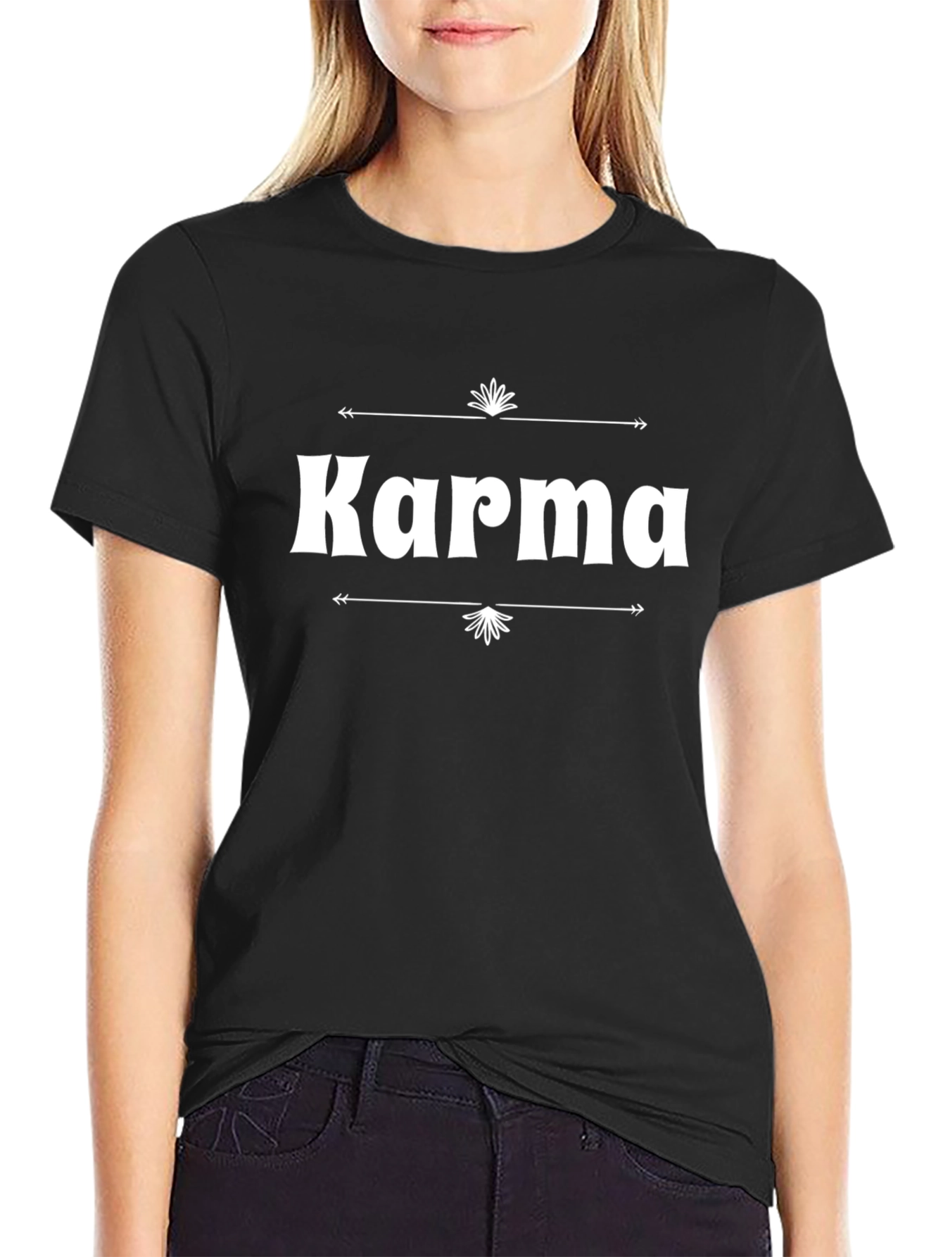 Karma Graphic Tee - Black