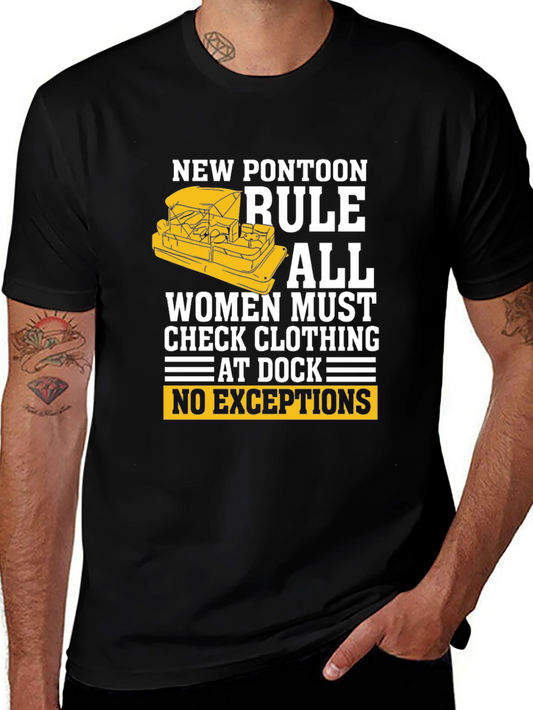 New Pontoon Rule T-Shirt - Womens Clothing Check!