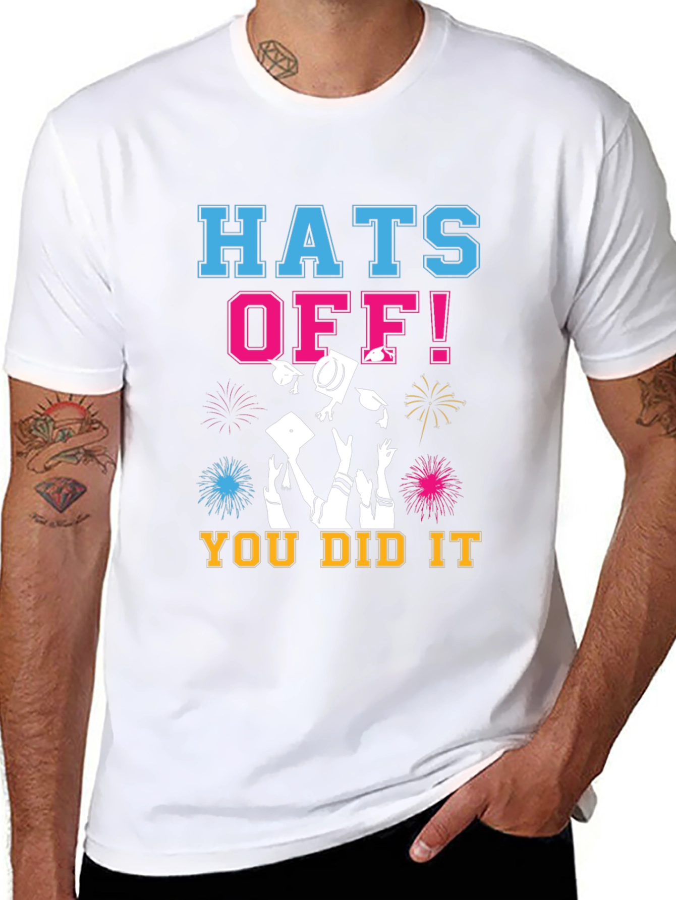Hats Off! You Did It! Graduation T-Shirt