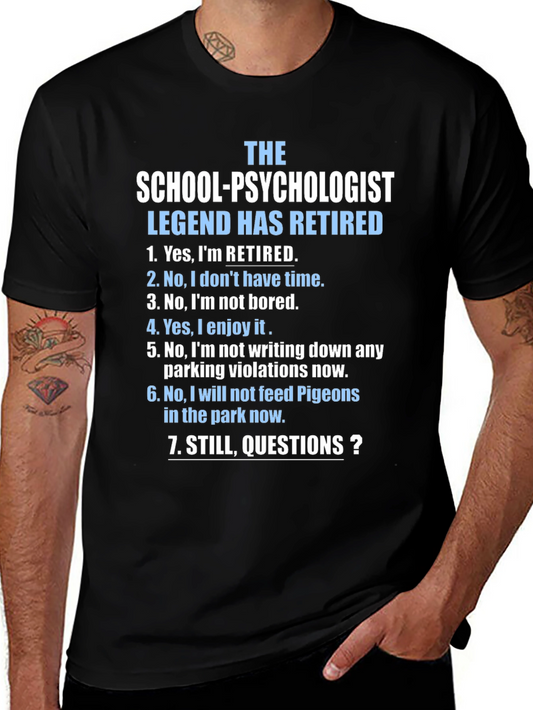 Retired School Psychologist T-Shirt