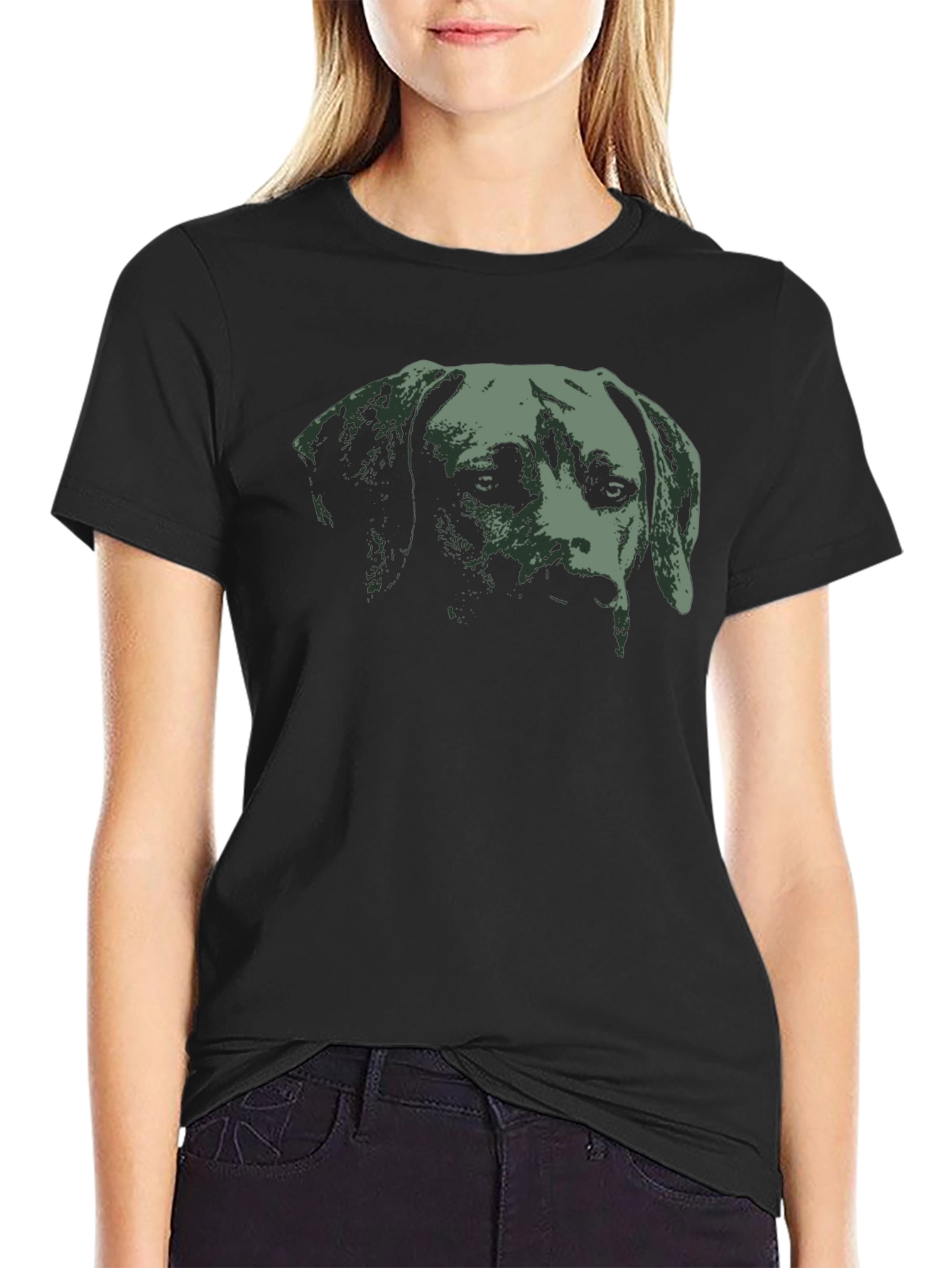 Dog Graphic Tee - Mens Black T-Shirt