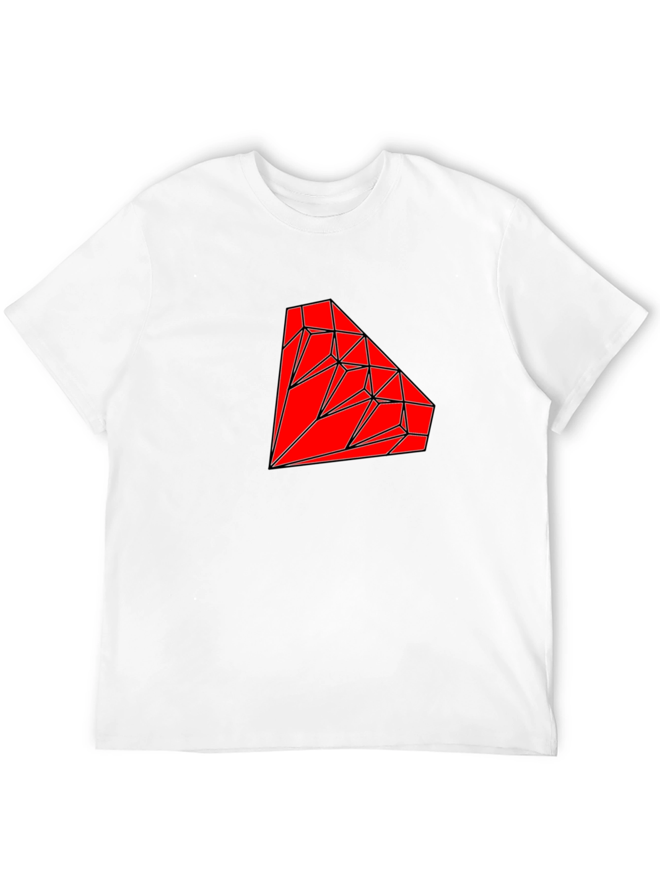 Geometric Diamond Graphic Tee