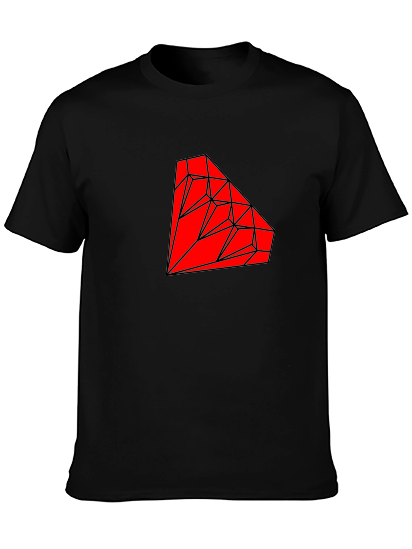 Geometric Diamond Graphic Tee
