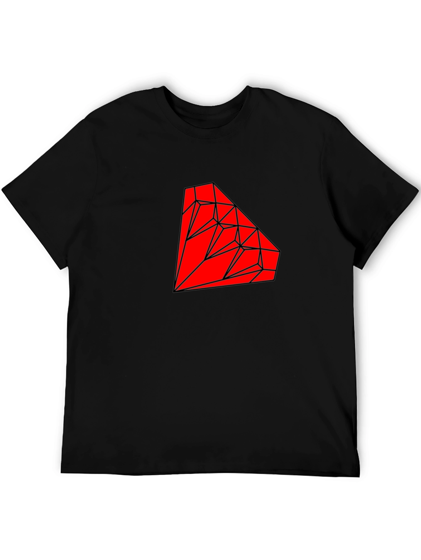 Geometric Diamond Graphic Tee