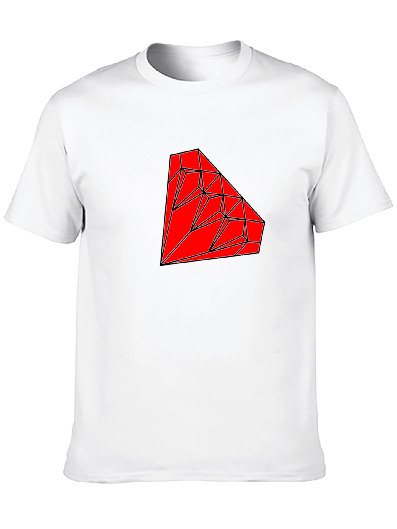 Geometric Diamond Graphic Tee