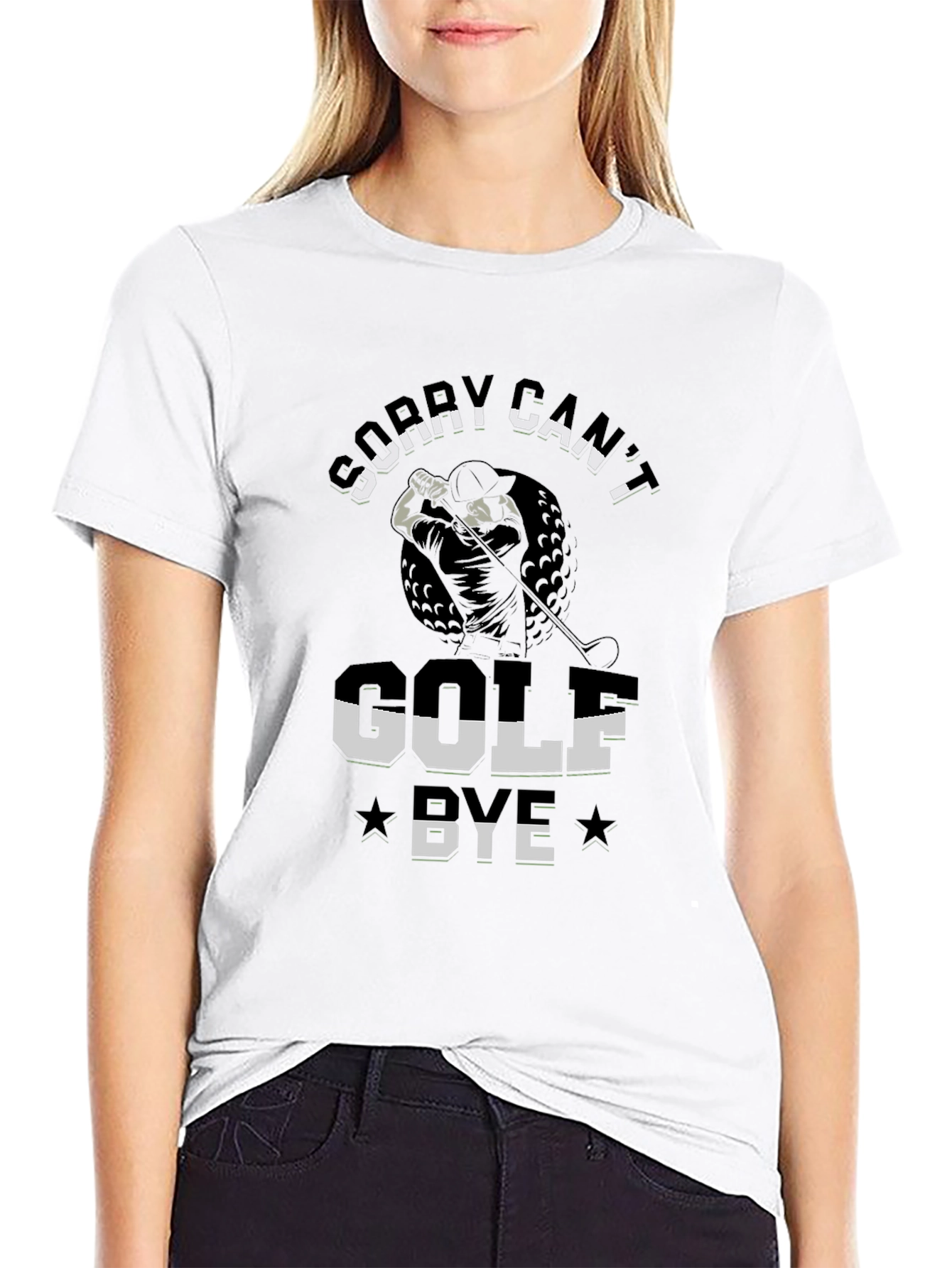 Funny Golf T-Shirt - Sorry Cant Golf Bye