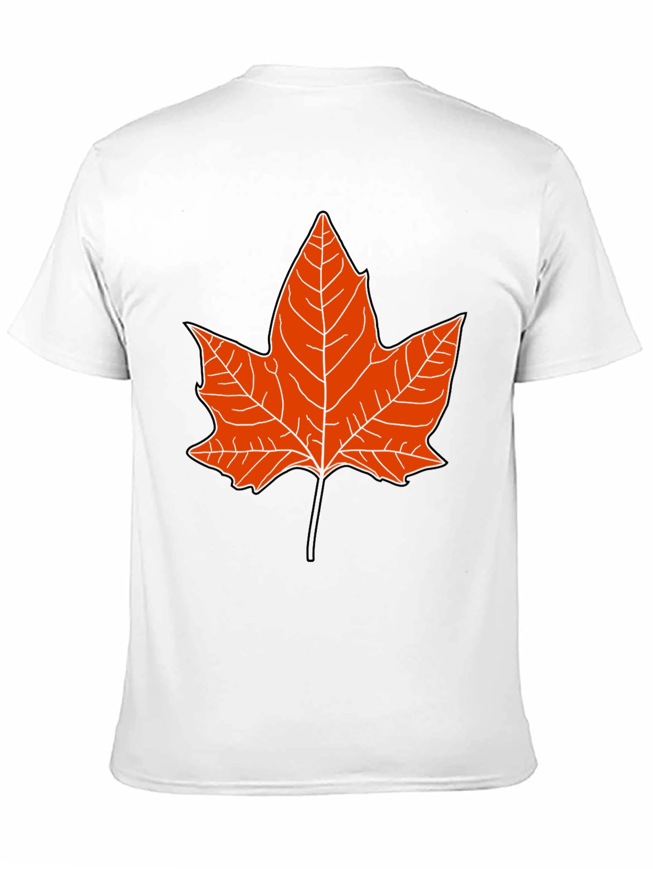 Maple Leaf Graphic Tee - Black