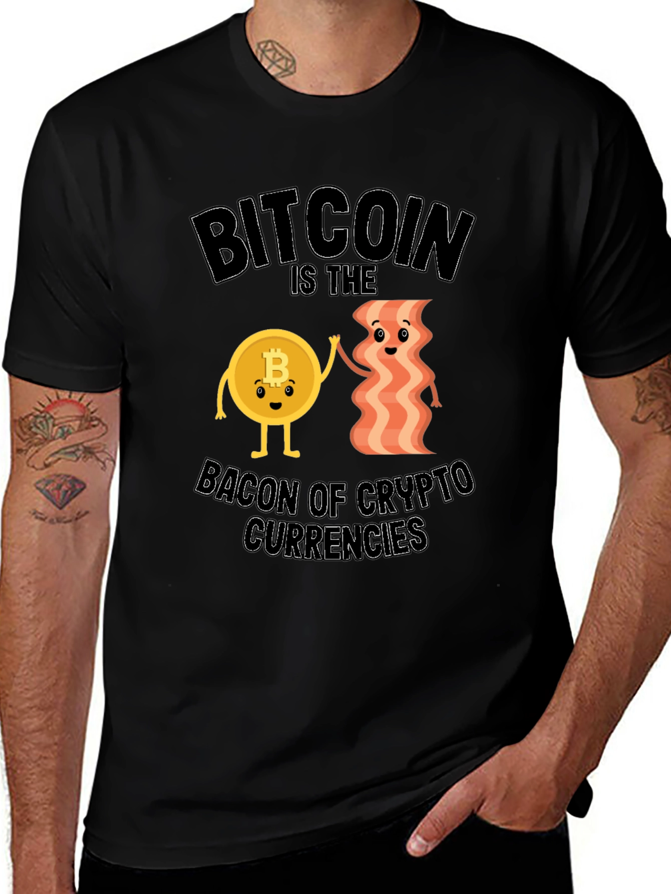 Bitcoin & Bacon Crypto T-Shirt