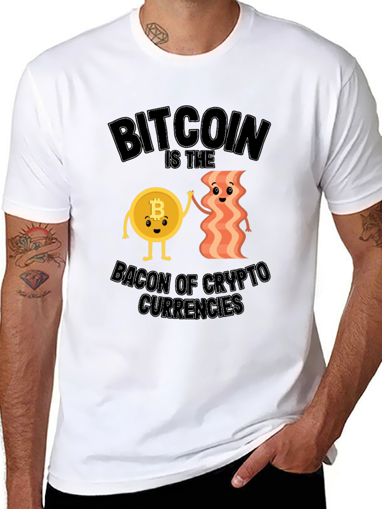 Bitcoin & Bacon Crypto T-Shirt
