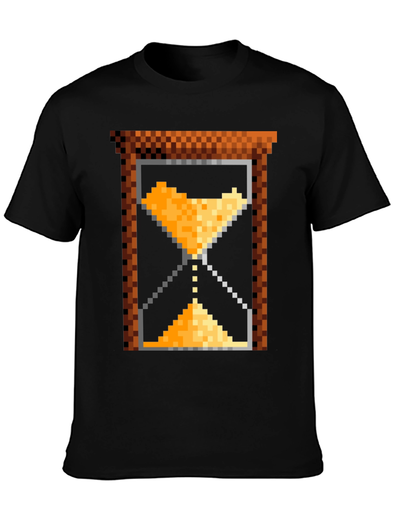 Pixel Art Hourglass T-Shirt - Retro Gaming Style