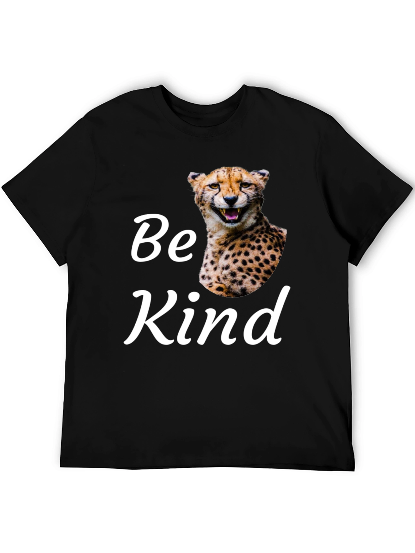 Be Kind Cheetah Graphic T-Shirt