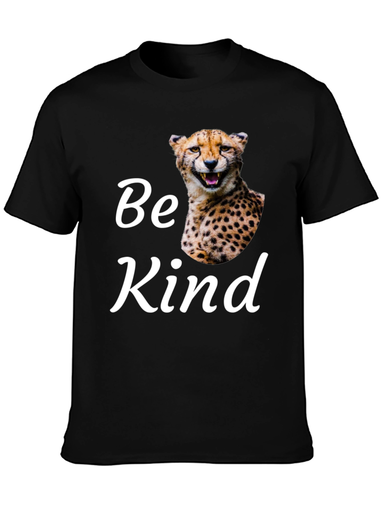 Be Kind Cheetah Graphic T-Shirt