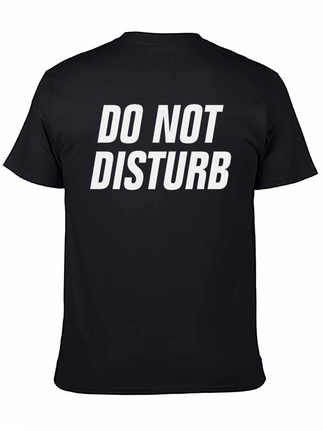 Do Not Disturb Graphic Tee - Black Cotton T-Shirt