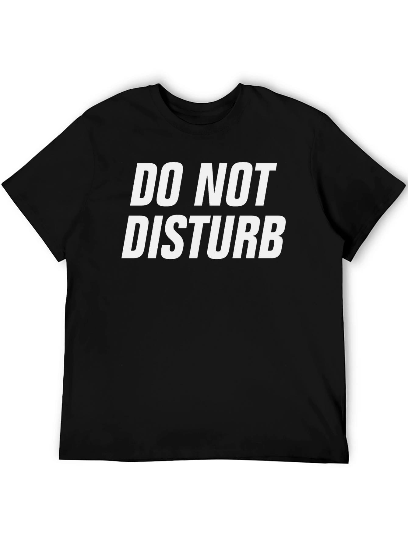 Do Not Disturb Graphic Tee - Black Cotton T-Shirt