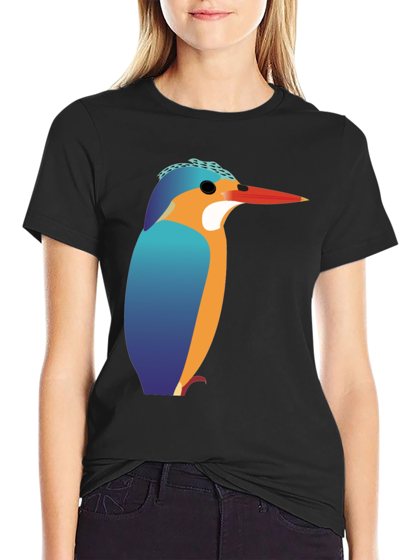 Kingfisher Bird Graphic Tee - Unique Design
