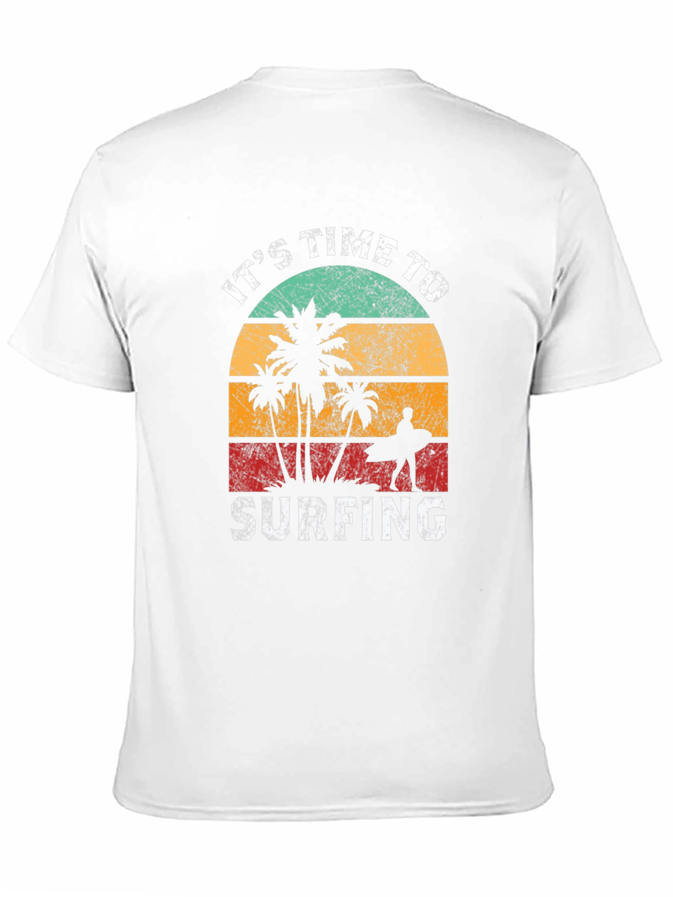 Retro Surfing T-Shirt - Its Time to Surf!