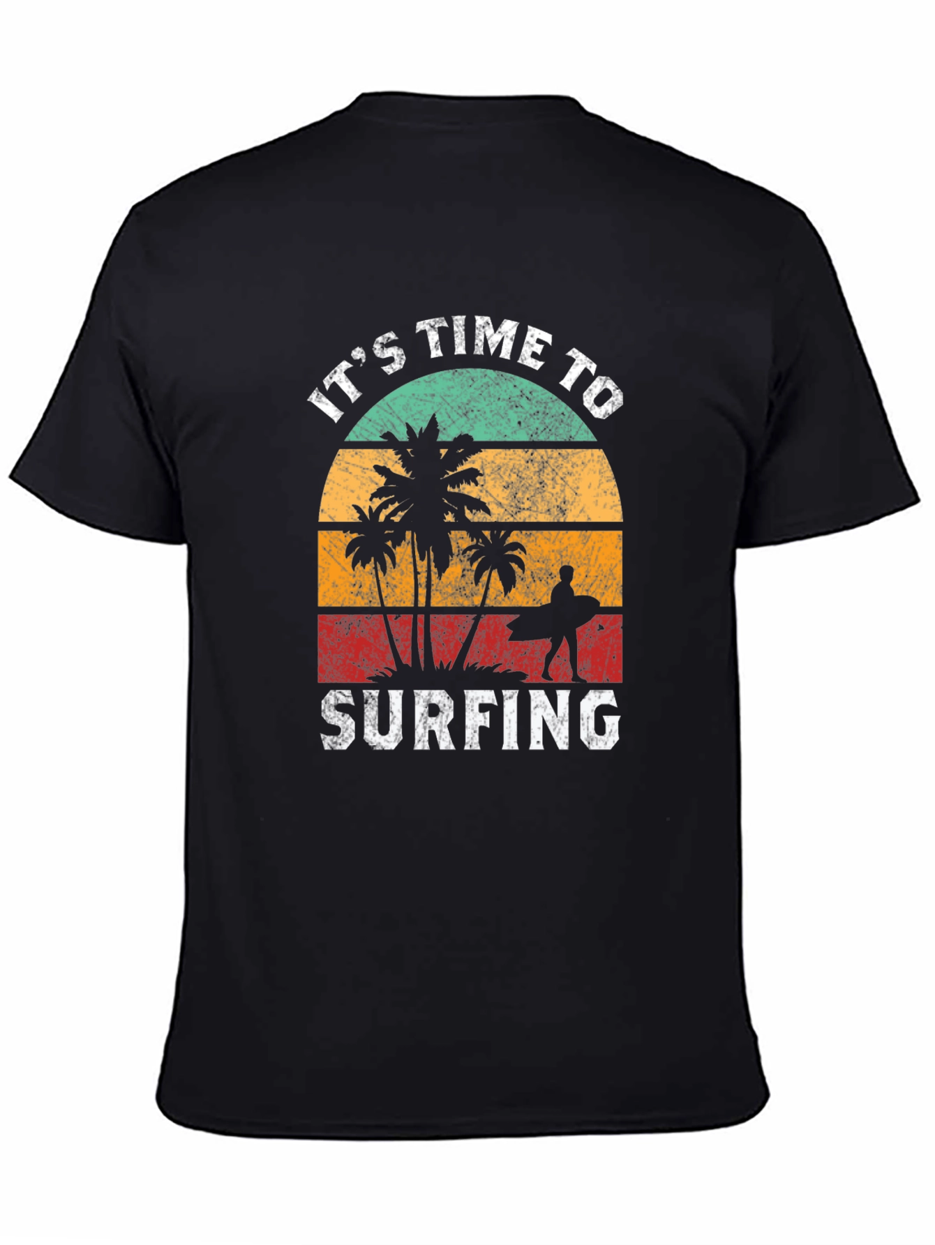 Retro Surfing T-Shirt - Its Time to Surf!