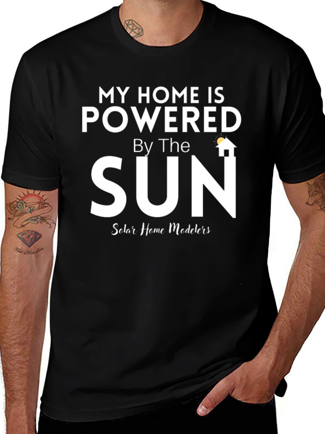 Solar Powered Home T-Shirt - Eco-Friendly Apparel