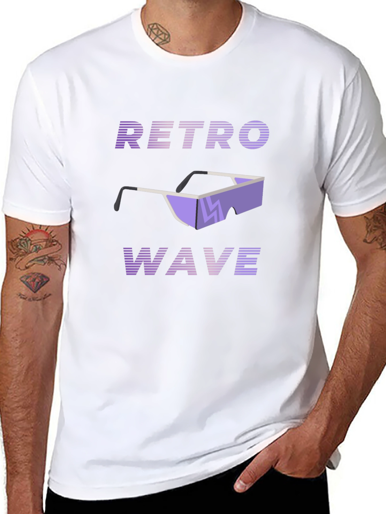 Retro Wave Graphic Tee - Synthwave Style T-Shirt