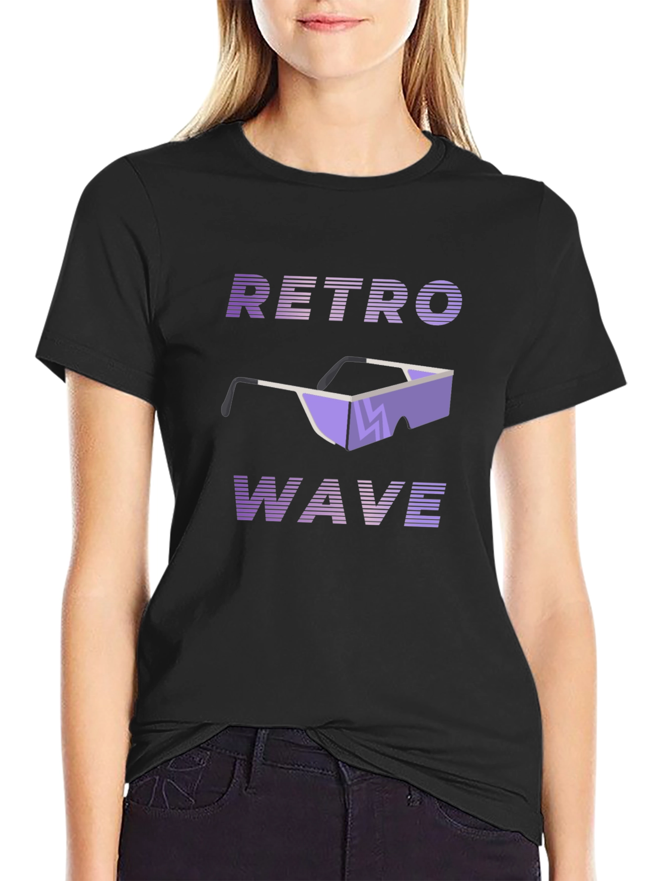 Retro Wave Graphic Tee - Synthwave Style T-Shirt